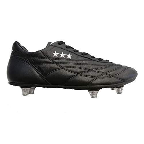 Image of Pantofola d'Oro New Star Calf, Football Boot for Wet Terrain (Black, Numeric_40), Black, 8 UK