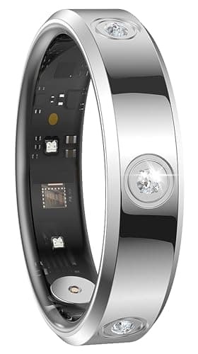 Image of findtime Smart Ring Ultra Narrow Fitness Rings Heart Rate Monitor Sleep Tracker Blood Oxygen Health Tracker Step Counter Calories Pedometer Waterproof Remote Camera Smart Rings for Women Ladies Men