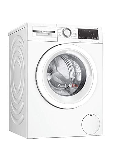 Image of Bosch Home & Kitchen Appliances Bosch WNA134U8GB Serie 4 Freestanding Washer Dryer with AutoDry, Wash & Go 60, IronAssist and SpeedPerfect, 8kg/5kg load, 1400rpm spin, White