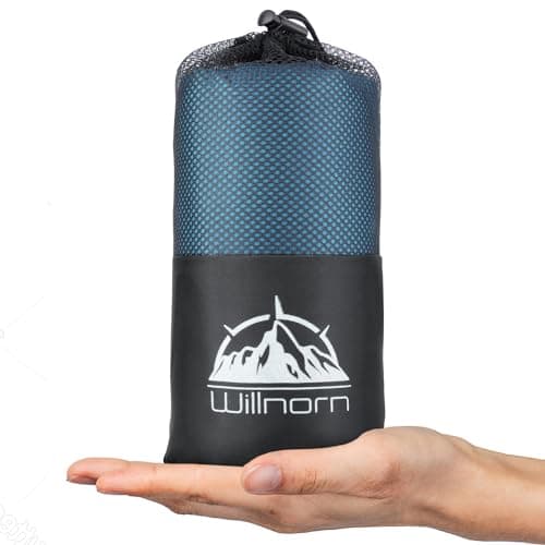Image of WILLNORN Sleeping Bag Liner - Soft & Lightweight Travel Sheet for Adults, 220x95cm - Portable & Easy Care, Ideal for Backpacking, Camping, Hotels, and Summer Trips