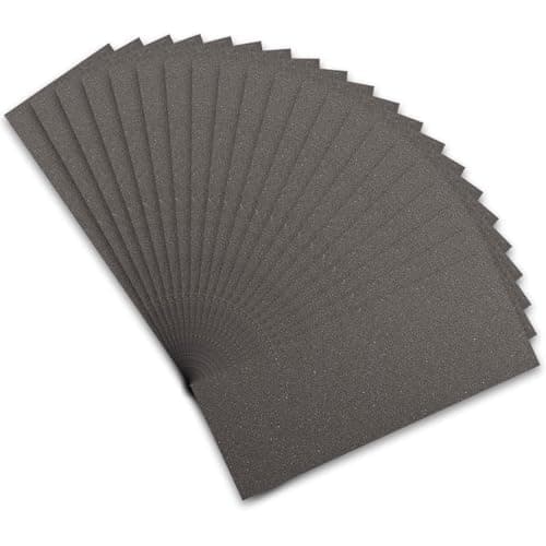 Image of STEBRUAM Wet and Dry Sandpaper 400 Grits, Sandpaper Assorted for Cars Polishing Metals Walls Wood Furniture Sanding, 21 Sheets Sand Paper 9x3.6 Inch