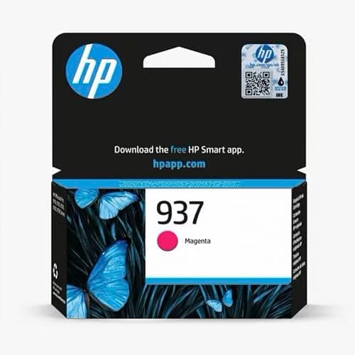 Image of HP 937 Magenta Original Ink Cartridge - Works OfficeJet Pro 9120e, 9122e, 9125e, 9130e, 9132e, 9135e, 9720e, 9730e Printers