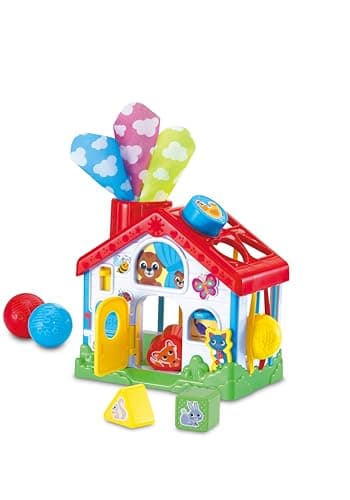 Image of LeapFrog 4-in-1 Discovery House, Early Learning Toy for Preschoolers and Toddlers, Colours, Shapes, Sensory Exploration, Fine Motor Skills, For Ages 6, 12, 18 Months +, English Version