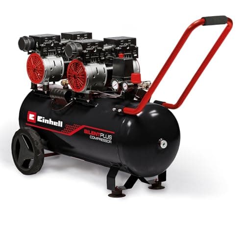 Image of Einhell Compressor Silent Compressor 1500W, Max. 8 Bar, Oil-Free/Service-Free Motor, 50L Tank, Drain Cock, Safety Valve TE-AC 270/50 Silent Plus