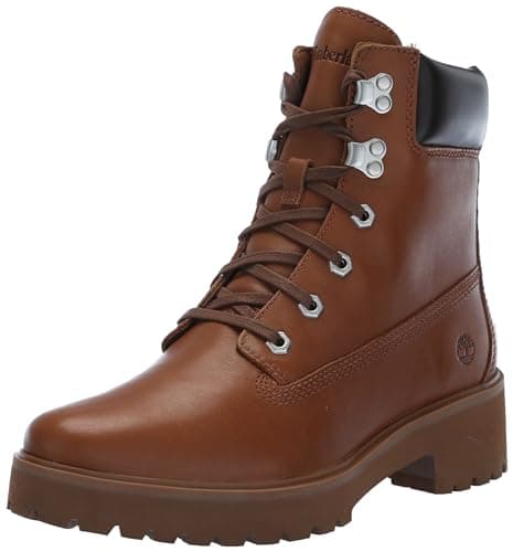 Image of Timberland Women's Carnaby Cool 6in Fashion Boot, Rust Full Grain, 4 UK