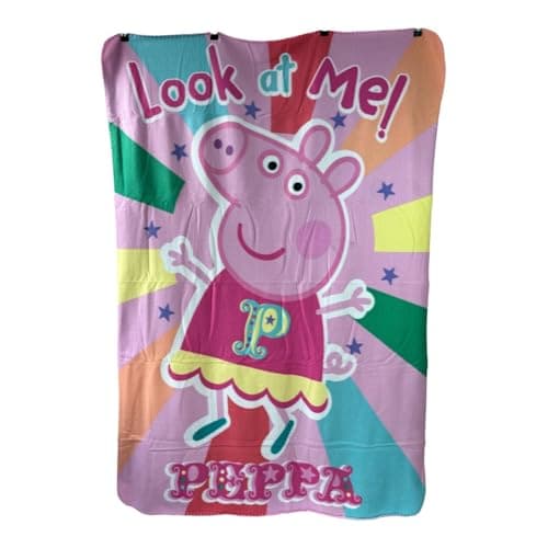 Image of TDL Peppa Pig Fleece Blanket