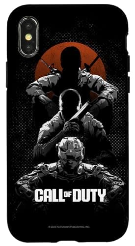 Image of Call of Duty Stacked Poses Gradient FPS Video Game Case for iPhone X/XS