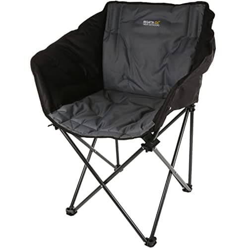 Image of Regatta Navas Foldable Camping Outdoor Chair With Storage Bag - Black