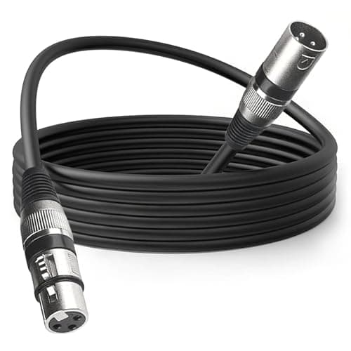 Image of wecan 3 Pin Dmx Cable Dmx Lighting Cable, Dmx Cables 3m 10ft Female to Male XLR Cable, Mic Leads XLR Cables XLR Wire for Stage Lights or DJ Mixer System Dmx Wire Signal Connection