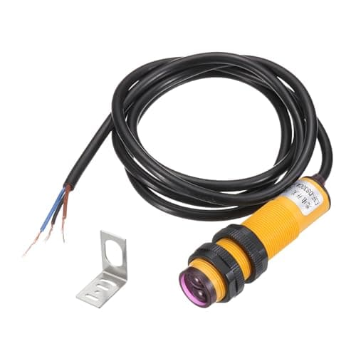 Image of sourcing map E3F-DS30C4 Photoelectric Sensor, 300mA DC6-36 V M18 Diffuse Reflection Photoelectric Switch Sensor 3 Lines Detection Distance 7-30CM NPN NO with Mounting Bracket for Industrial