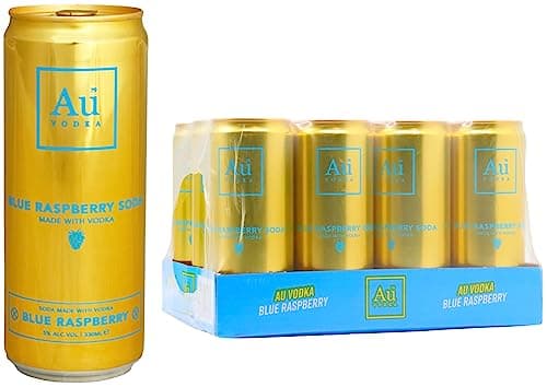 Image of Au Vodka Blue Raspberry Pre-Mixed Cans (12)
