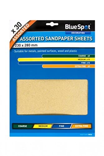 Image of Blue Spot 19850 Assorted Sandpaper (30 Pieces)