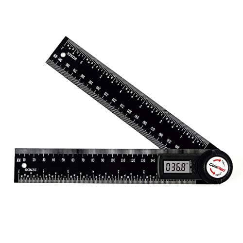 Image of GemRed Digital Angle Finder 360 Degree Digital Protractor with 200mm Folded Length Aluminum Angle Measurement Tool