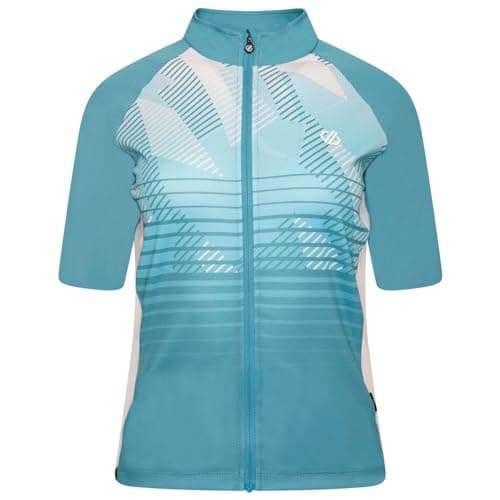Image of Dare 2b AEP Prompt Jersey Moisture Wicking, thermoregulating, Short Sleeve, Full Zip Jersey. Featuring Vect Cool Eco Mesh and AEP Technology. Suitable for Hiking and Cycling.