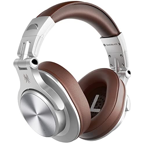 Image of OneOdio A70 Over Ear Bluetooth Headphones, Foldable Wireless and Wired Headset with Microphone, Professional Studio Monitor Mixing Headphones for TV/PC/Phone