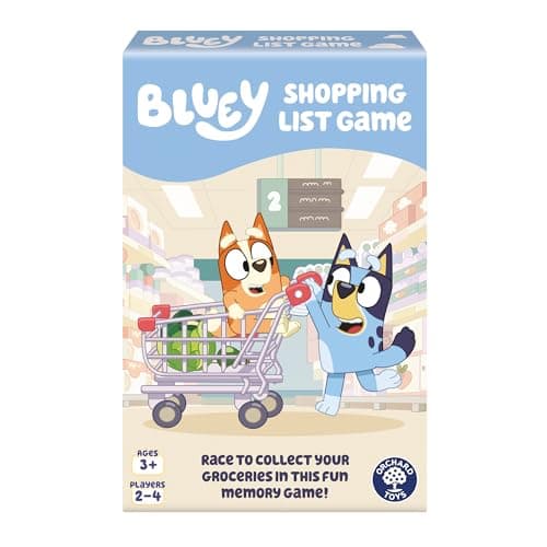 Image of Orchard Toys - Official Bluey Shopping List Game, Memory and Matching Game, for Ages 3+