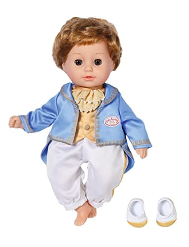 Image of Baby Annabell Little Sweet Prince 707104-36cm Doll with Super Soft Fabric Body & Sleeping Eyes for Toddlers - Includes Two-in-one Top, Trousers, and Shoes - Suitable from 1 Year, Multicolor