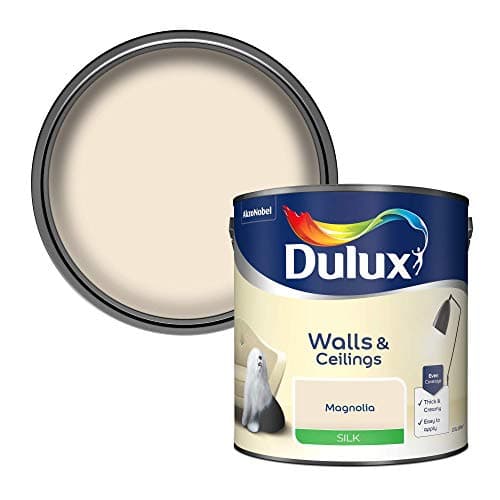 Image of Dulux Silk Emulsion Paint For Walls And Ceilings - Magnolia 2.5 Litres