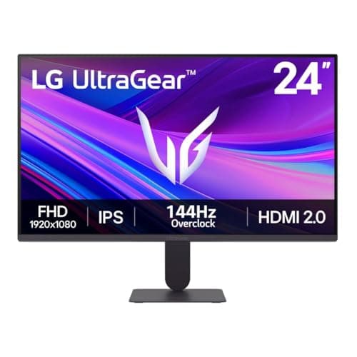 Image of LG Ultragear 24G411A-B.AEU 24-Inch Gaming Monitor - IPS Panel FHD (1920x1080), 5ms GtG 144Hz, HDR 10, sRGB 99% (CIE1931), AMD FreeSync, Tilting, DisplayPort 1.4, HDMI 2.0