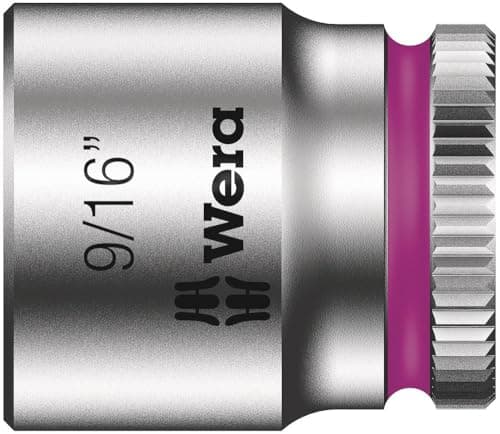 Image of Wera 8790 HMA Zyklop 1/2-Inch Drive Deep Socket with 1/4 Inch Drive, 9/16 Inch 05003523001