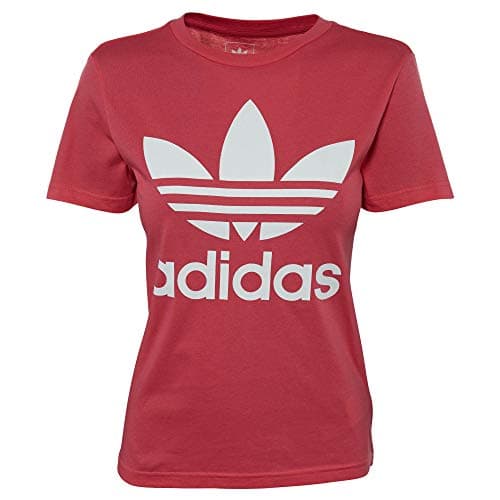 Image of adidas Originals Kids Unisex Trefoil Tee (Little Kids/Big Kids) Real Pink/White Large