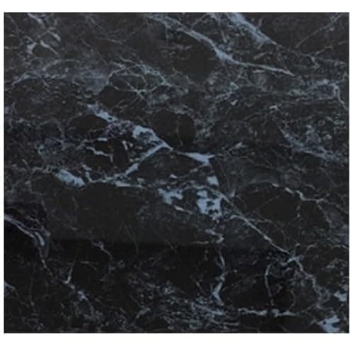 Image of Shower Panel 1000mm Wide x 2.4m Wet Wall Bathroom Cladding PVC 10mm Thick (Black Marble Gloss 1m)