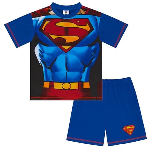 Image of DC Comics Superman 100% Cotton Short Novelty Pyjamas 3-4 years