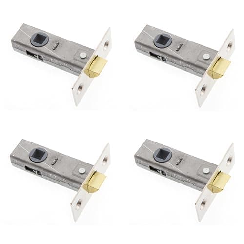 Image of Sterling TML130 NP 3.0" Tubular Mortice Latch, Nickel, 4 Pack