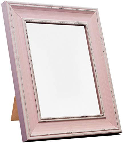 Image of FRAMES BY POST Scandi Vintage Distressed Pink Picture Photo Frame 14 x 11 inch