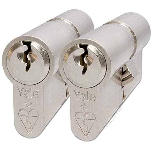 Image of Yale KM3540-NP-KA - KM Superior 1 Star Euro Cylinder Lock - Keyed Alike - 35/40 (85mm) / 35:10:40 - Nickel Finish - High Security - 2 Cylinders