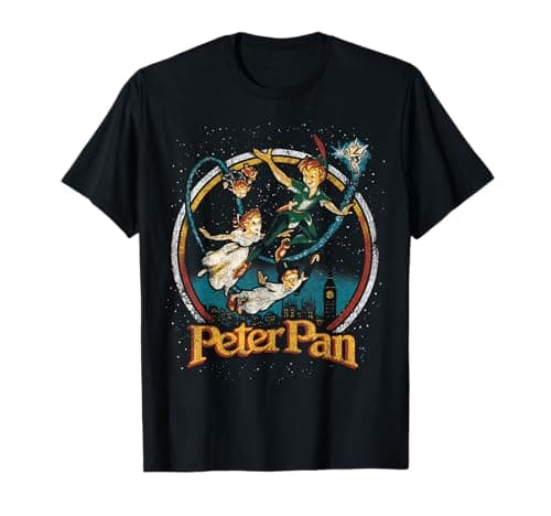 Image of Disney Peter Pan Group London Flyin Graphic T-Shirt T-Shirt