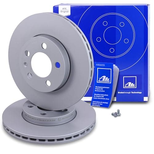 Image of ATE 24.0122-0312.1 Brake Discs Pair for Audi A1 VW Polo VI Year of Manufacture 17 Onwards