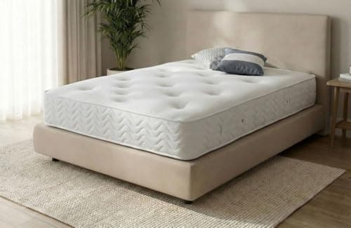 Image of ComfoRest Silk Pocket 1000 Mattress – 4FT6– Soft to Medium – Foam with Silk Layers – Tufted No Turn – Double Bed Mattress – 1000 Pocket Unit with Luxury Fillings