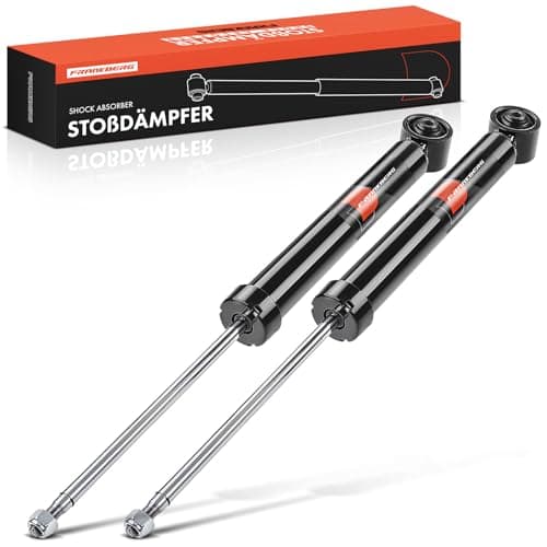 Image of Frankberg 2x Shock Absorber Strut Rear Left Right 634mm Gas pressure Compatible with Polo 6C1 6R1 Fabia II 542 Polo 9A 9N Replace# 290887,6Q0513025R