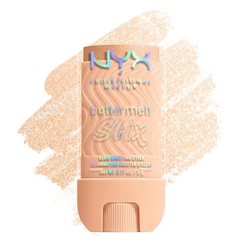 Image of NYX Professional Makeup Highlighter, Buttermelt Stix, Glow Boosting Stix, up to 8 hour wear, Infused with Cupuacu & Coconut Butter, Shade: A Whole Melt