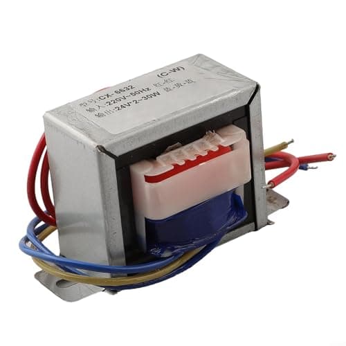 Image of Zilimontt EI66*32 Power Transformer 30W AC 220V to 12V-0-12V/24V-0-24V Step Down Converter| Full Copper Wire Core with Flame Retardant Nylon Housing for Industrial Electrical(Dual output 24V)