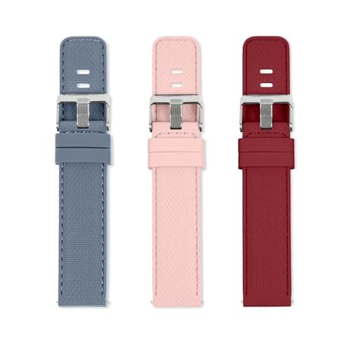 Image of Reflex Active 20mm Interchangeable Smart Watch Red, Pink & Blue Strap Set