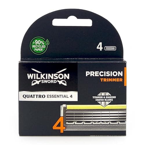 Image of Wilkinson Sword Quattro Titanium Precision Razor Blades -Pack of 4