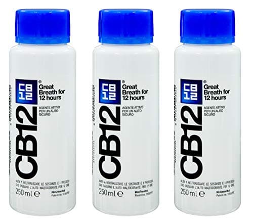 Image of CB12 250ML 3 Pack Mint / Menthol Mouthwash