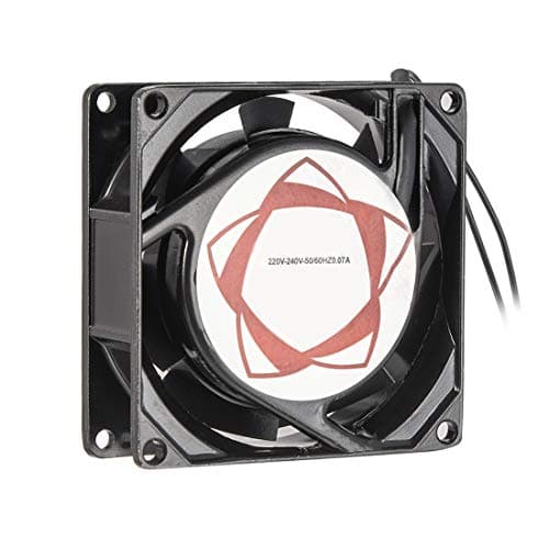 Image of sourcing map Cooling Fan 80mm x 80mm x 25mm SF8025AT AC 220V-240V 0.07A Dual Ball Bearings