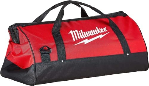 Image of Milwaukee Heavy Duty 23 x 12 x 12 Inch Canvas Tool Bag w/Shoulder Strap and 6 Interior Pockets