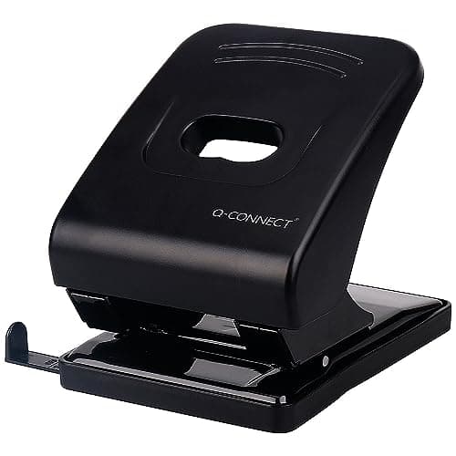 Image of Q-Connect Heavy Duty Hole Punch 40 Sheet Black KF01236