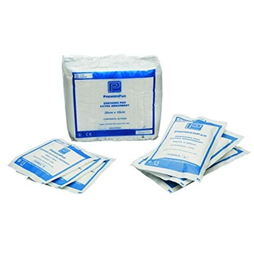 Image of Premier Pad Dressings, Non-Sterile, 20cm x 10cm, Pack of 50