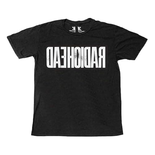 Image of Heroes Inc. Radiohead Daehoidar T-Shirt (UK, Alpha, XXL, Regular, Regular, Charcoal)