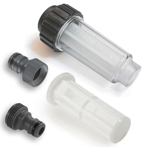 Image of MI:KA:FI Water Filter for Pressure Washer, Garden Pump, Garden Irrigation, Motorhome, ¾ Inch Connection, Suitable for Kärcher 4.730-059.0 (Including Replacement Strainer and Adapter, 1 x Filter)