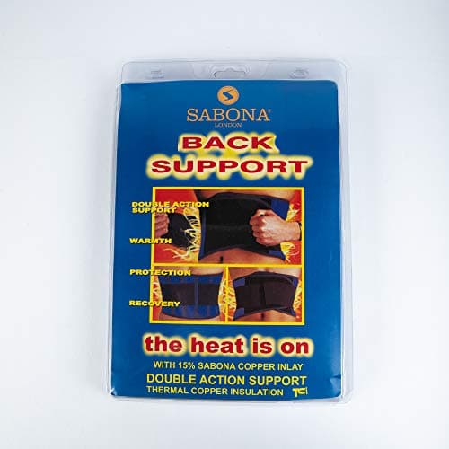 Image of Sabona Back Support Belt with Copper Threads - Lumbar Support, Gardening, Weight Lifting, Straightning Back for Men and Women