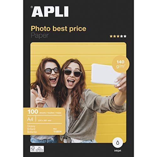 Image of Apli - Glossy Photo Paper 140gsm - Pack of 100