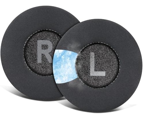 Image of SOULWIT 70mm Cooling Gel Earpads Cushions Replacement for Jabra Move/Elite 25h Wireless On-Ear Headphones, Ear Pads with High-Density Noise Isolation Foam - Black