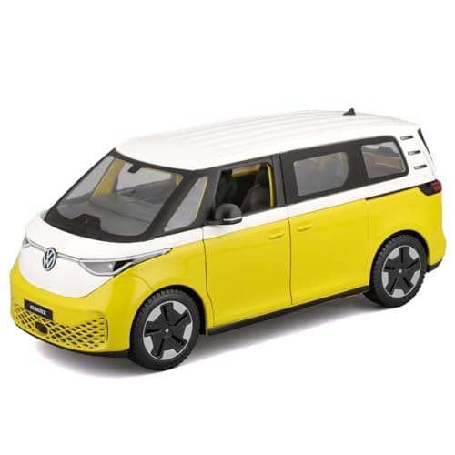 Image of Maisto VW Volkswagon ID Buzz Car - 1:24 - Incredibly Detailed Die-Cast Replica Collecible Model, Red