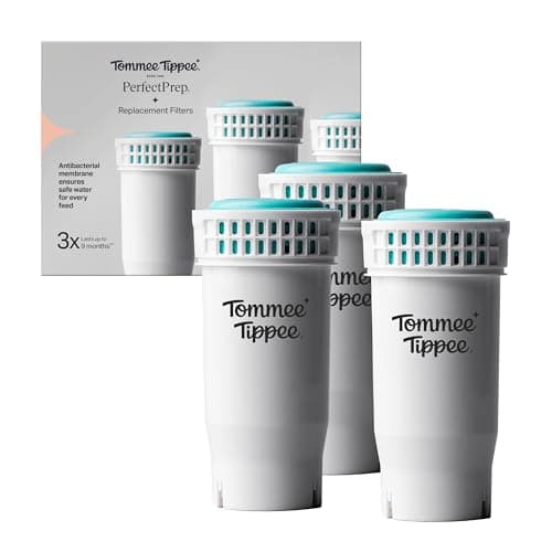Image of Tommee Tippee Perfect Prep Replacement Filter, Pack of 3, Compatible with All Perfect Prep Machines, Antibacterial Filter Removes Bacteria, Impurities and Contaminants